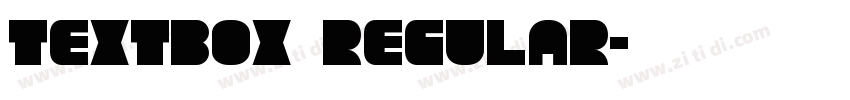 TextBox Regular字体转换